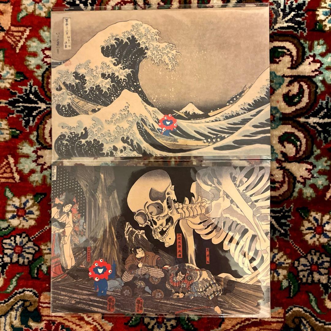 格安‼️万博・ミャクミャク 浮世絵 コラボ 絵葉書 絵はがき ポスト