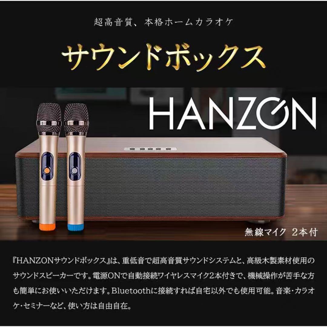 HANZONサウンドボックス カラオケセット 無線マイク2本付 - メルカリ