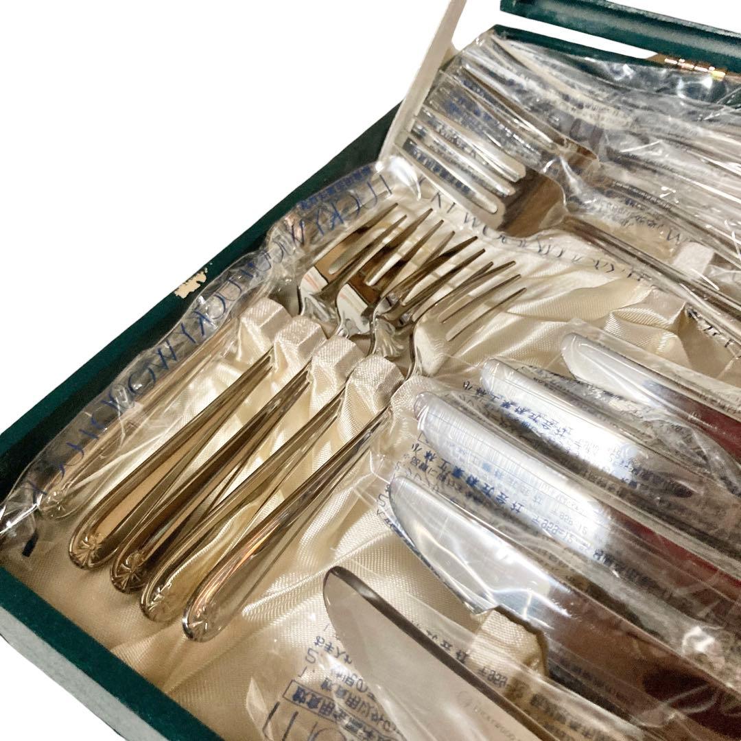 ラッキーウッド 18-10 マリエッタ 40本 カトラリー フルセット