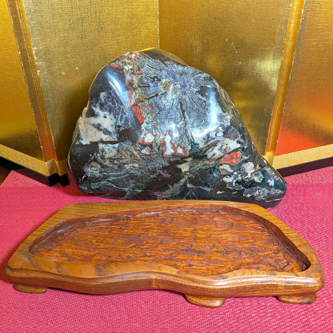 菊花石 岐阜県根尾谷産4.6㌔ 鑑賞石 観賞石 水石 盆石 天然石 - メルカリ