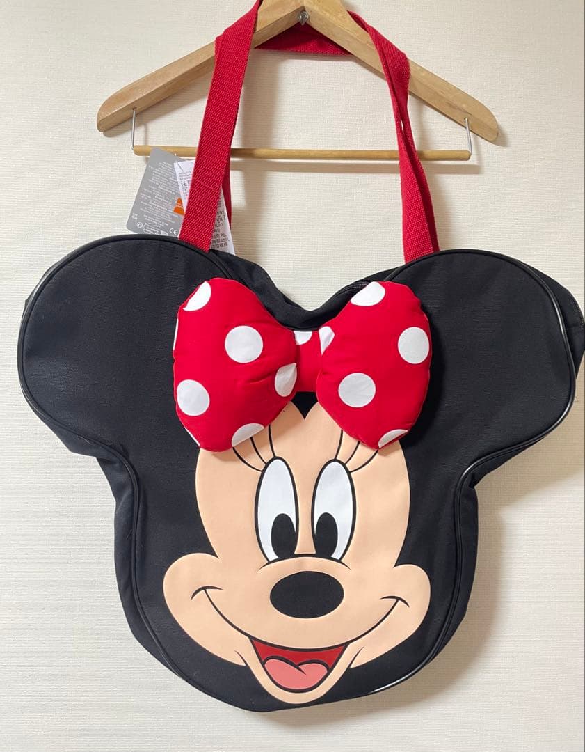 香港ディズニー ミニーマウス フェイスバッグ トートバッグ 海外限定