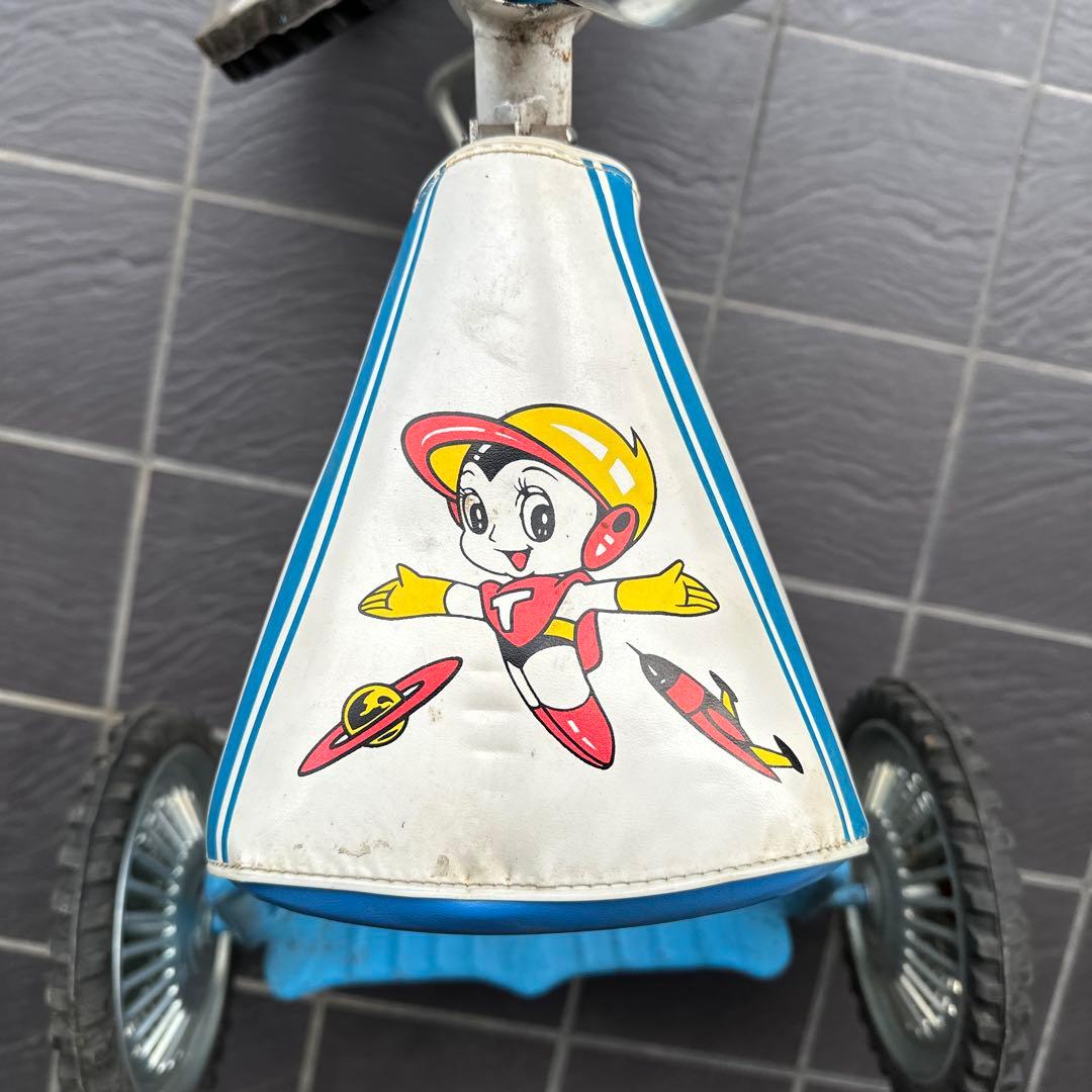 昭和レトロ アサヒ 三輪車 ブリキ製 子供用 トライシクル 当時物