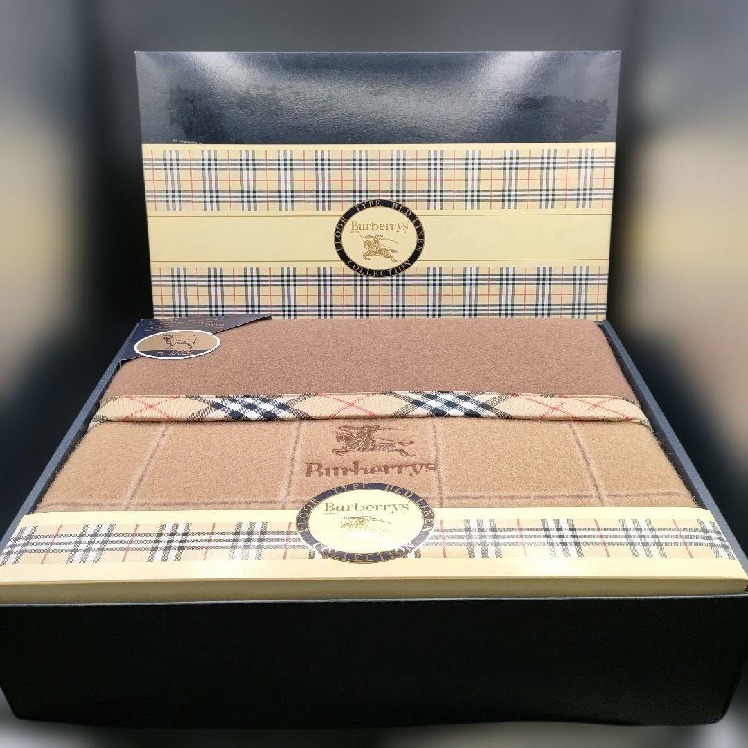 未使用 Burberry's ウール毛布 140×200cm - メルカリ