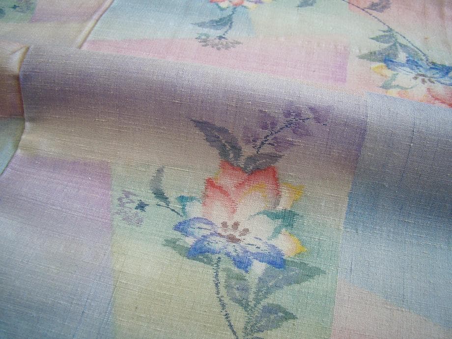値下げ交渉OK！単衣 十日町紬 紬着尺 正絹 B948 - メルカリ