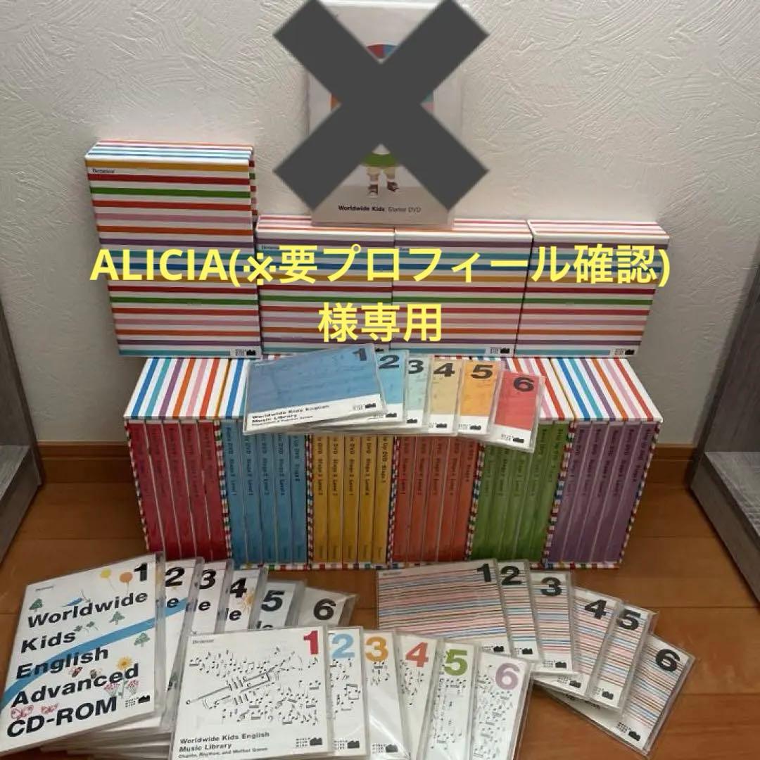 ワールドワイドキッズ DVD CD-ROM CD ワールドワイドキッズ DVD CD、絵本セット、親用冊子6冊、 おまけ付き