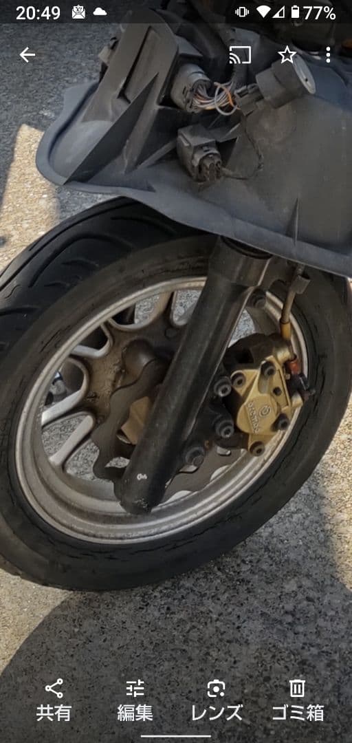 ☆アドレスV125☆FSN社外アルミホイール☆ブレンボキャリパー付き