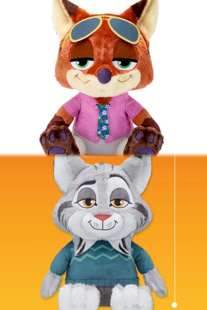 ズートピア2 スーパーラージぬいぐるみ ニック・ワイルド パウバード