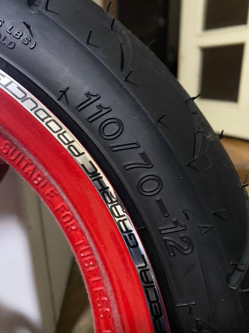 モビリティ SCF-001 レッドホイールセット 10-70-10 - パーツ新 デザイン