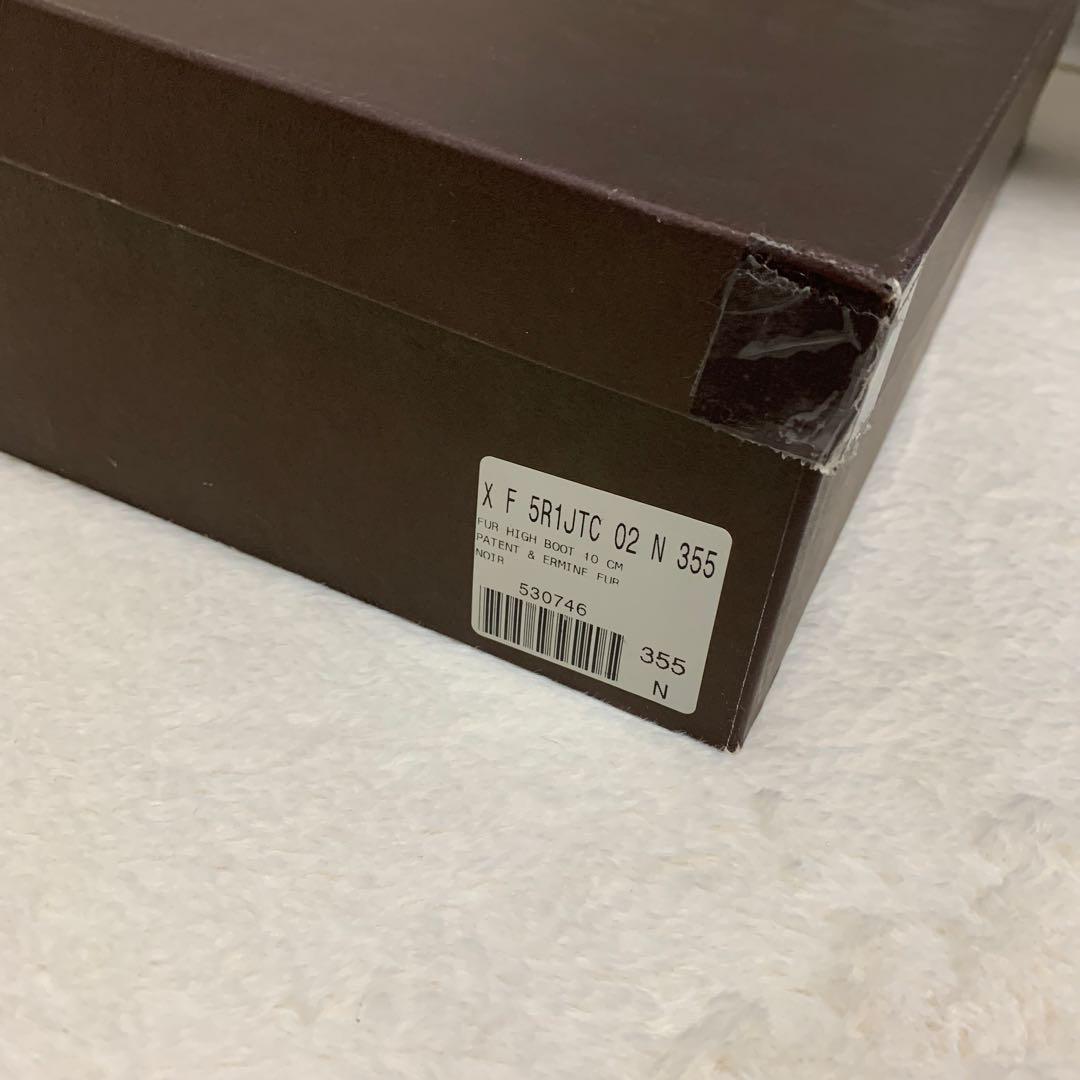 【定価30万】《超レア商品》ルイヴィトンリボンファーエナメルブーツ