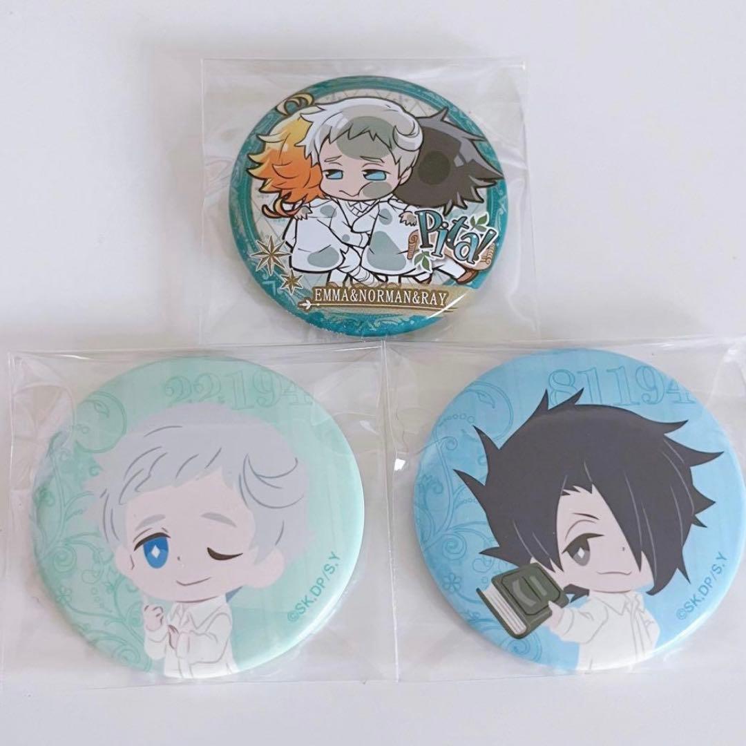 約束のネバーランド 約ネバ エマ レイ ノーマン 缶バッジ ぴたでふぉめ