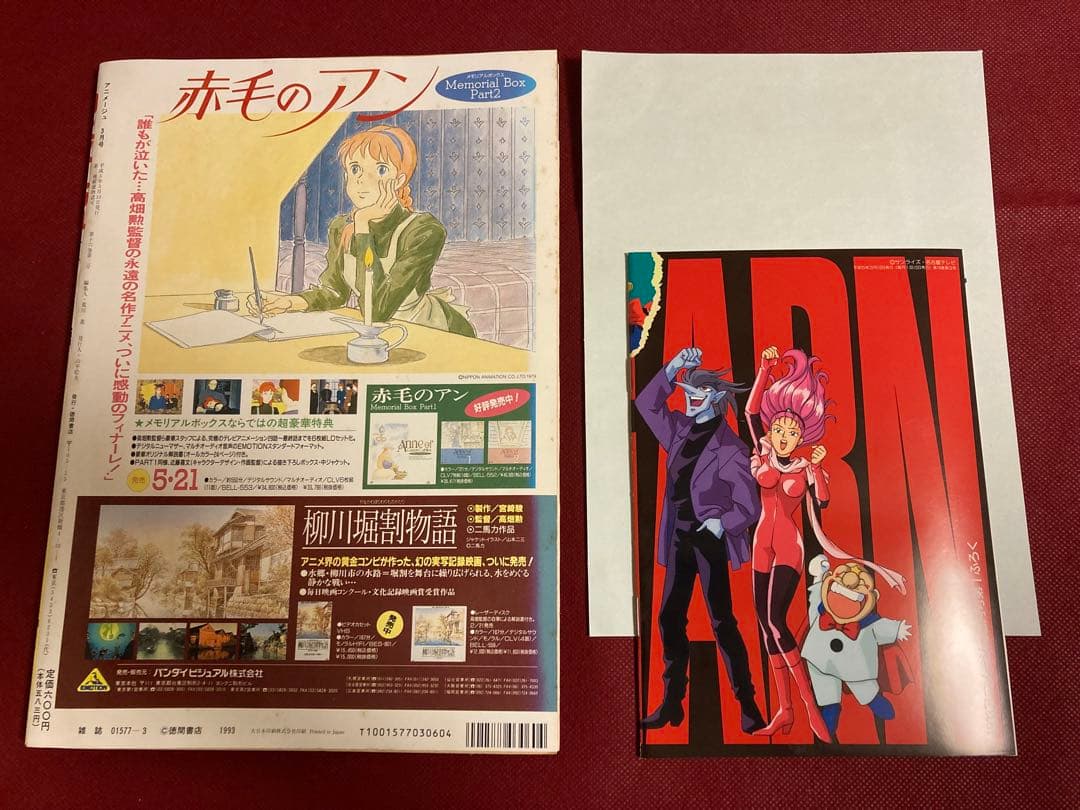 完品 雑誌 アニメージュ 1993年（平成5年）3月号 表紙/風の谷の