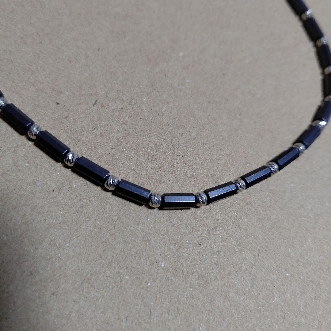 DisMoi ディモア ネックレス アスカブラック 43㎝ K18 WG 中古品