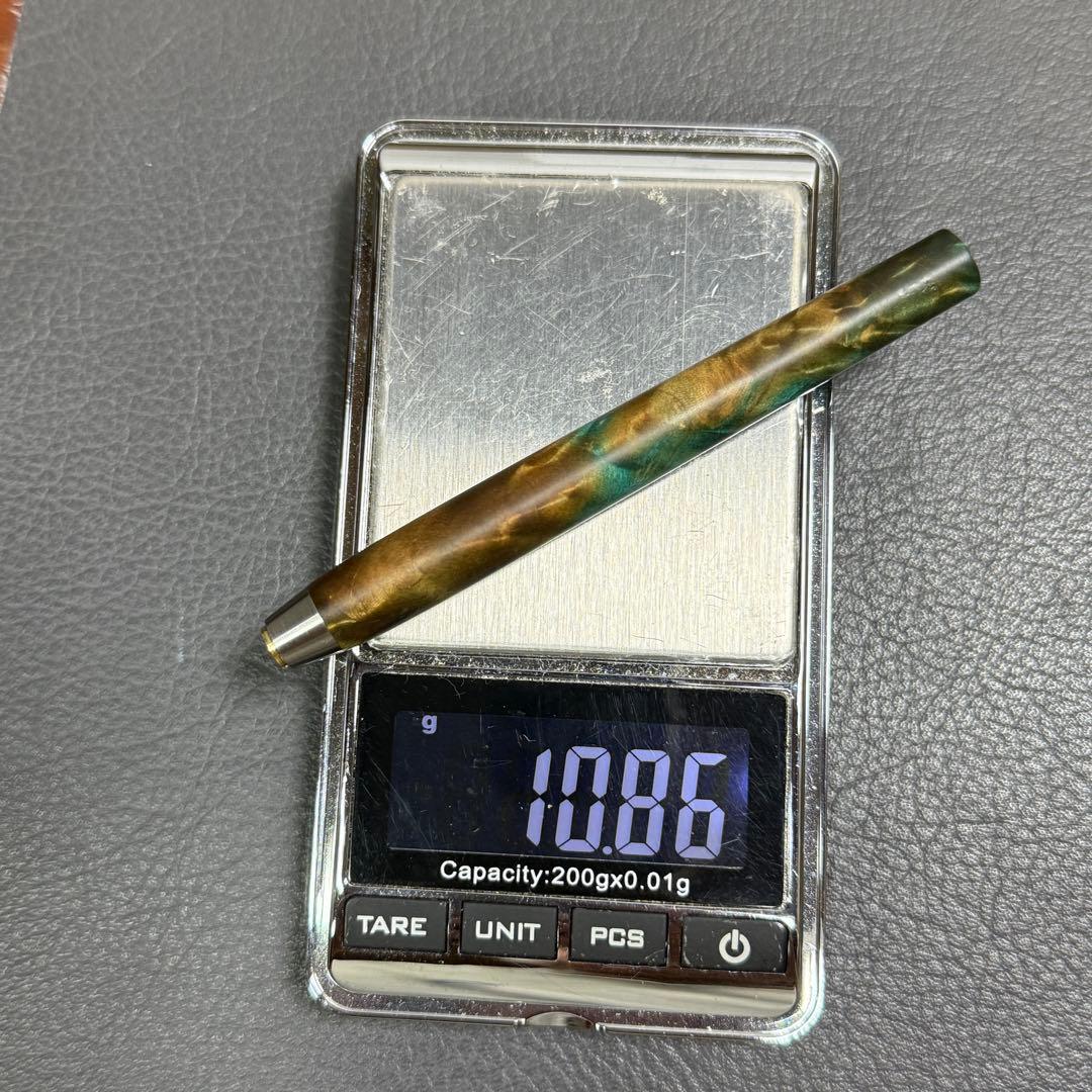 126栃サバ杢スタビ PG-5用カスタム木軸 低重心テーパータイプ