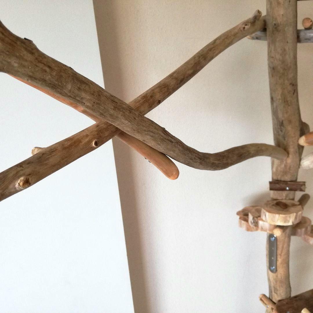 バードアスレチックジム大型 ㉟ 天然木 自然木 流木 止まり木 インコ