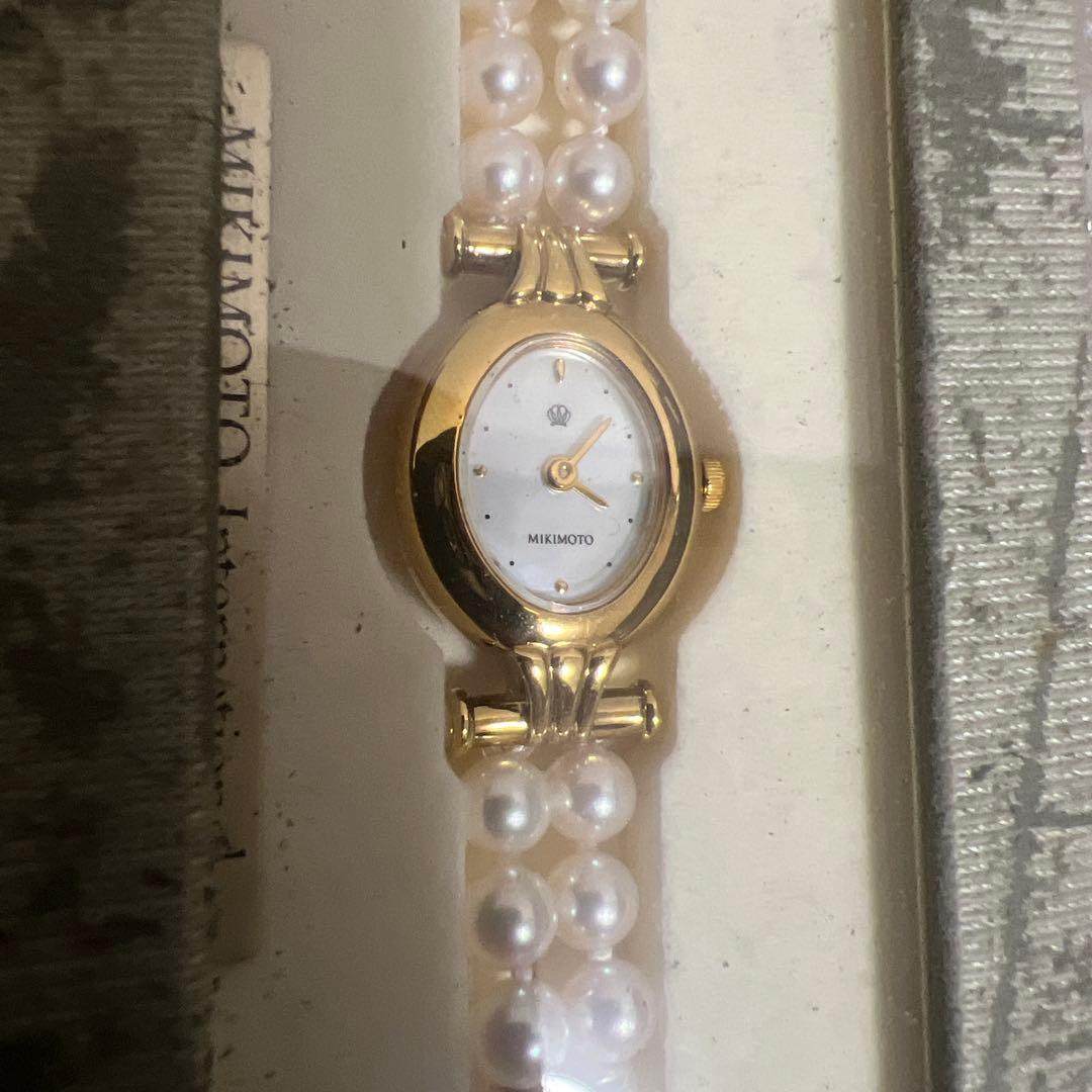 【電池切れ】腕時計　ミキモト　パールウォッチ　JAL限定 MIKIMOTO ミキモト 4N20-0941 パールウォッチ JAL限定 腕時計 GP