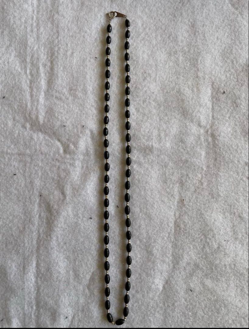 ディモアネックレス 黒50センチK18WG 健康ネックレス 大幸インターナショナル ブラックシリカ 正規品 Dis