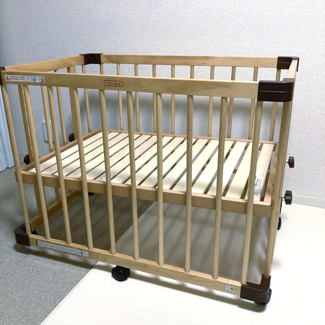 ファルスカ ミニジョイントベッド ネオ ナチュラル　送料込み 楽天市場】ファルスカ ミニ ジョイントベッド ネオ( 3way ベビーベッド