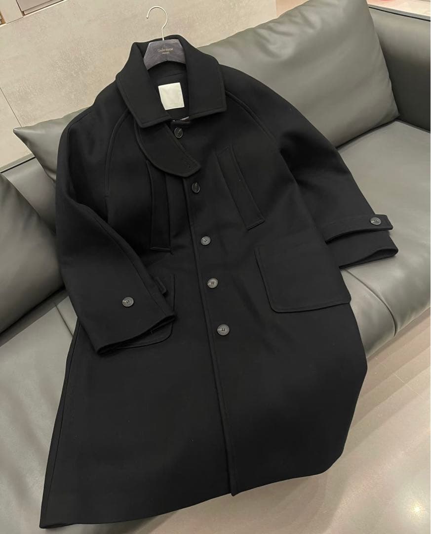 undermycar 韓国ブランド ブラック ダッフルコートの通販はau PAY