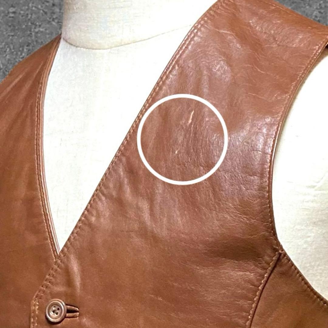 わと様専用 Vintage Vest ウイルソンズ レザー革ベストブラウンM