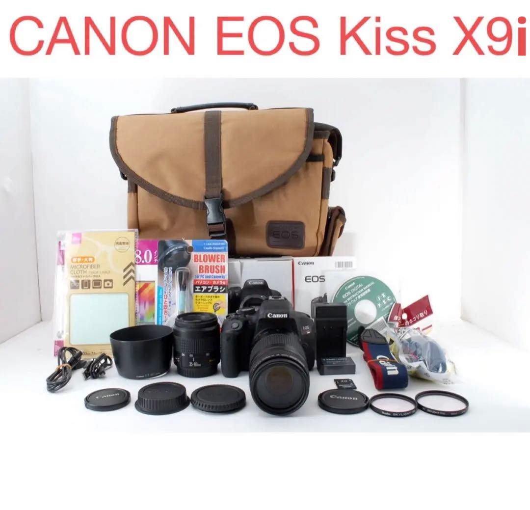 保証付　キャノン canon kiss x9i標準＆望遠ダブルレンズセット レンタル] CANON EOS Kiss X9i ダブルズームキット 一眼レフ - Rentio