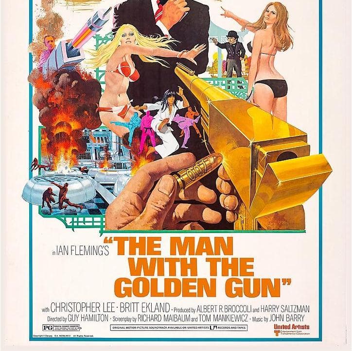US版ポスター『007 黄金銃を持つ男』1974年☆ジェームズ・ボンド