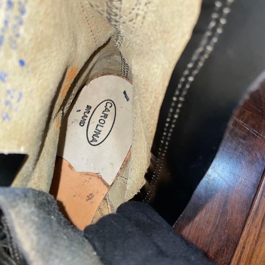 ビンテージ キャロライナ コンバットブーツ サイドジップ - メルカリ