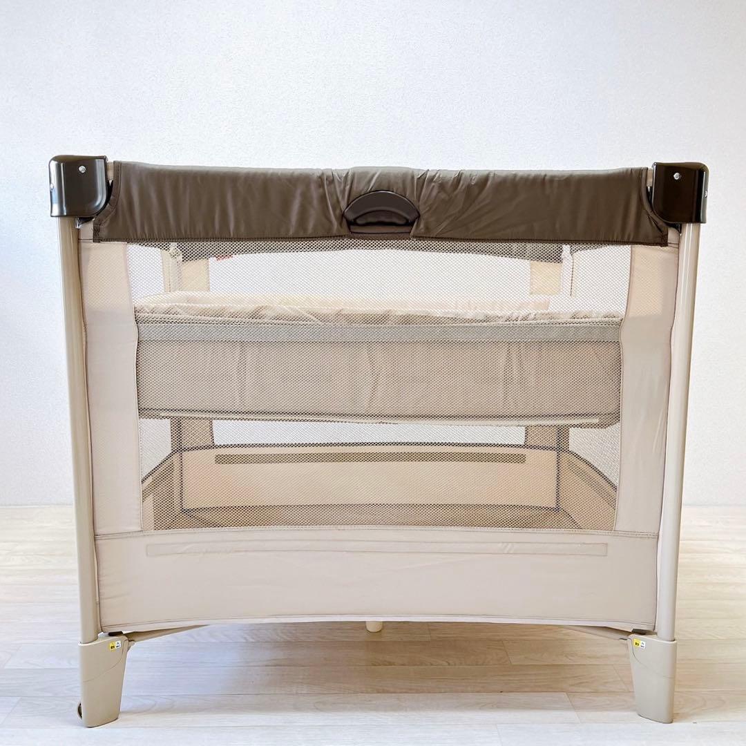 良品】Aprica アップリカ ココネルエアー ベビーベッド 折りたたみ