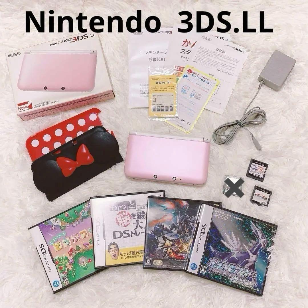 ✨純正✨ ② Nintendo 3DS LL 本体 カセット 任天堂 ピンク - メルカリ