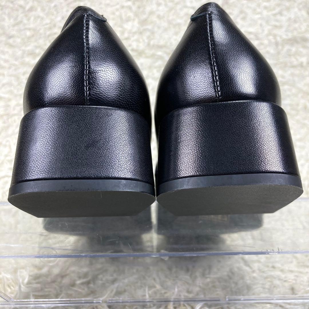 未使用級』ファビオルスコーニ ローファー スクエアトゥ ブラック