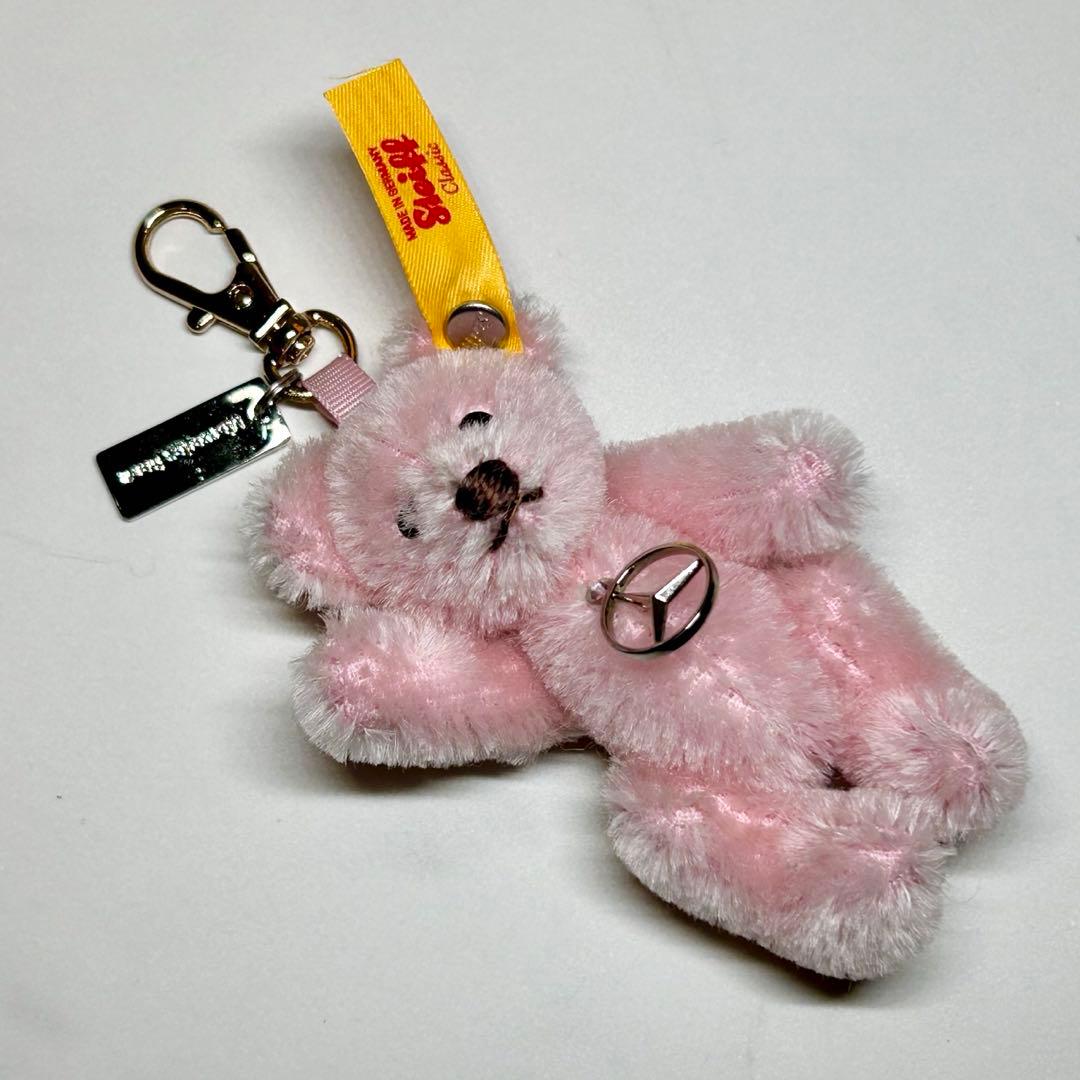 シュタイフ✖️メルセデスベンツ テディベア キーリング ピンク - メルカリ