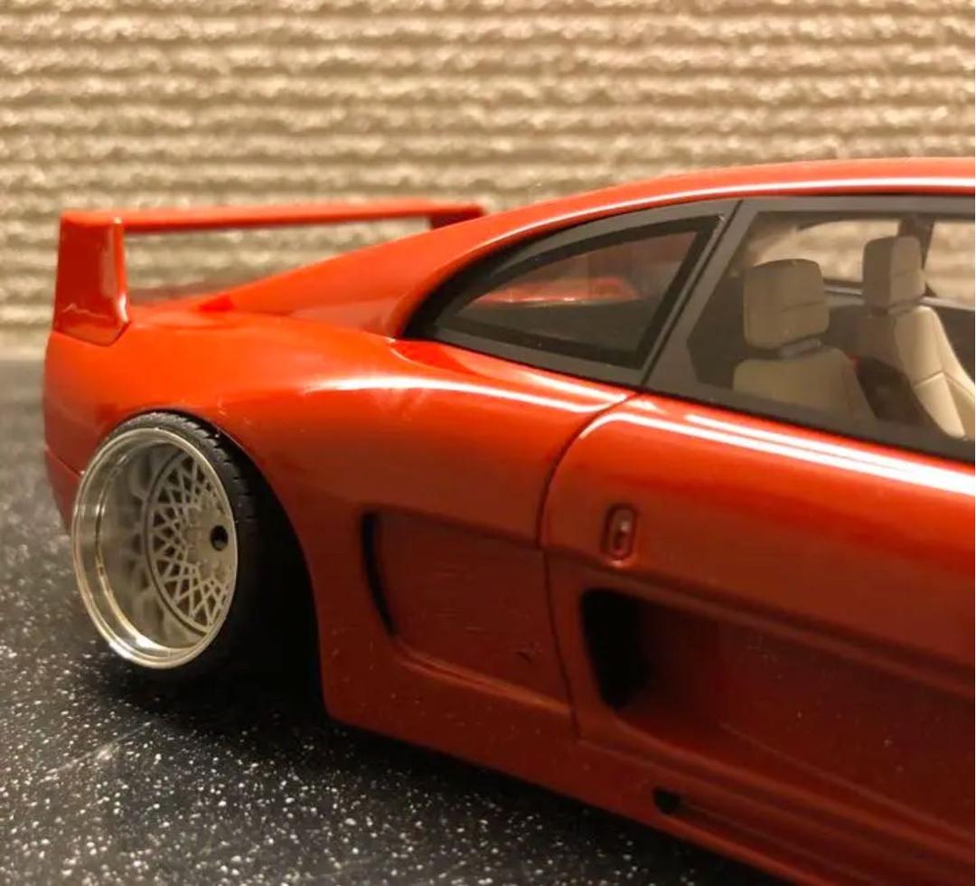 1/18 ケーニッヒ フェラーリF48 アルミ削り出し深リムホイールカスタム