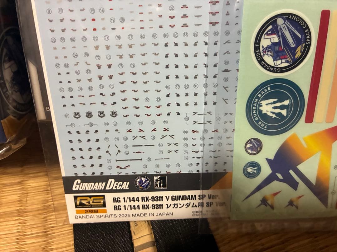 RG sideFサザビーff sideFニューガンダムff デカール付き