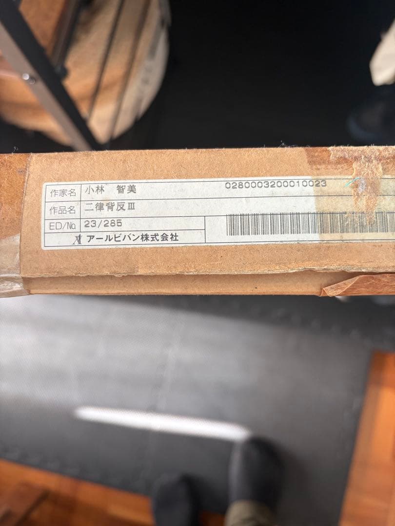 小林智美 二律背反Ⅲ限定285部 ミクスドメディア版画 23/285額付き