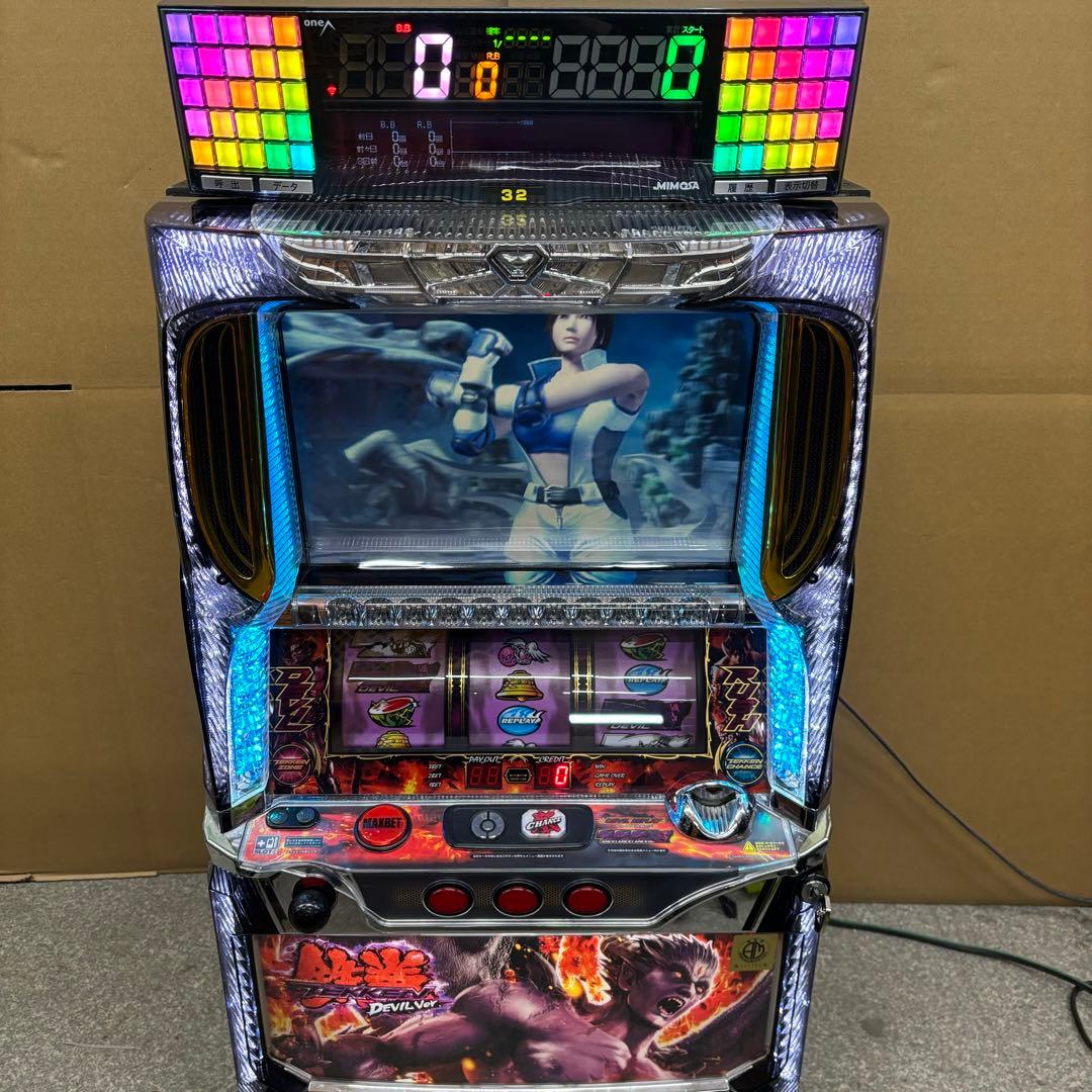 5号機 鉄拳2nd デビルver 実機 家庭用フルセット！ お取り寄せ商品】山佐 パチスロ鉄拳2nd 中古パチスロ実機 [4ch対応] A-SLOT