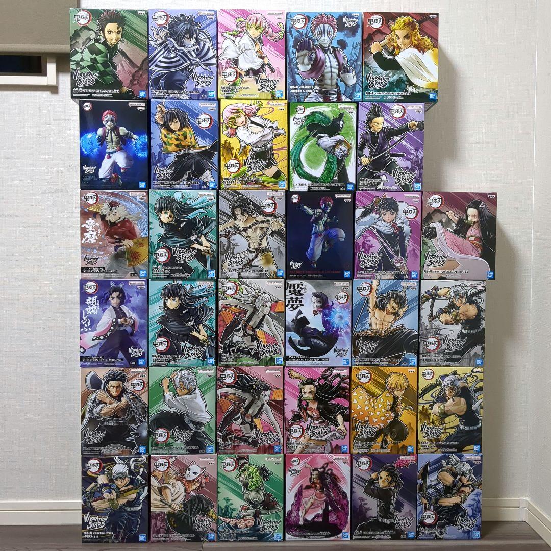 鬼滅の刃　フィギュア　まとめ売り 座る『鬼滅の刃』25体セット」限定特典付き一次予約受付開始