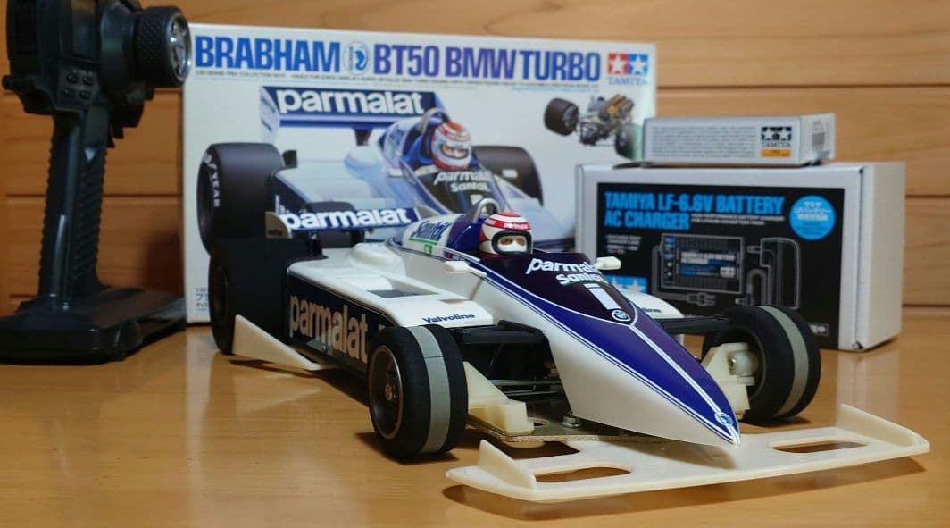 タミヤブラバムBT50競技用スペシャルLEDライト付＆プロポバッテリー…付セット タミヤブラバムBT50競技用スペシャルLEDライト付＆プロポバッテリー…付