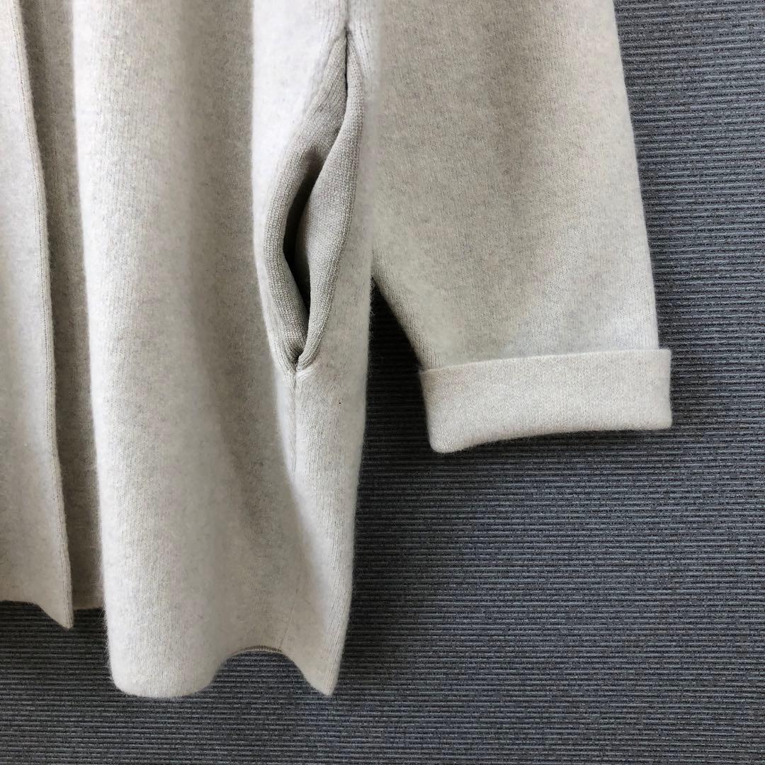 未使用品 BEARDSLEY 洗えるニットコート F アイボリー - メルカリ