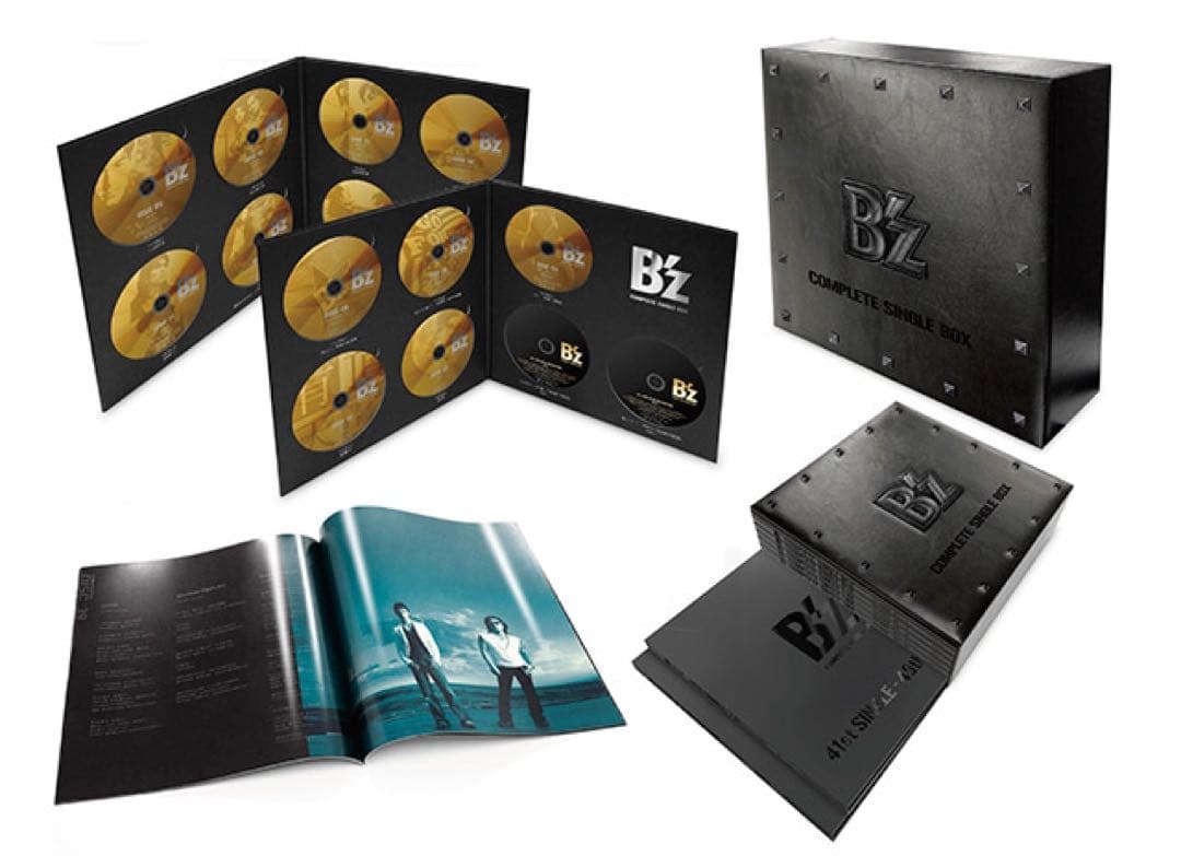 貴重B’z COMPLETE SINGLE BOX B'z COMPLETE SINGLE BOX 【Black Edition】(53CD＋2DVD) : B'z