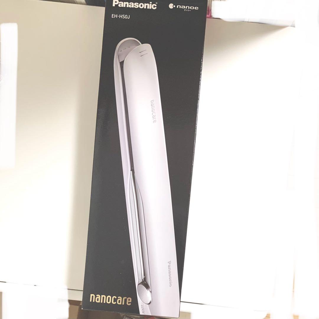 け*様 パナソニック　ストレートアイロン　ナノケア EH-HS0J ヘアアイロン Panasonic（パナソニック） ヘアアイロン ストレート EH-HS0J-K 白