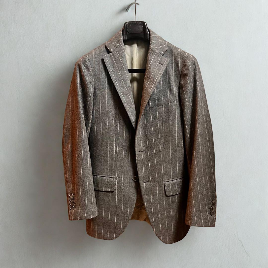 Brilla per il gusto ベージュ スーツ 42 BEAMS つづく服〉vol.2 Brilla per il gusto オリジナル3ピーススーツ