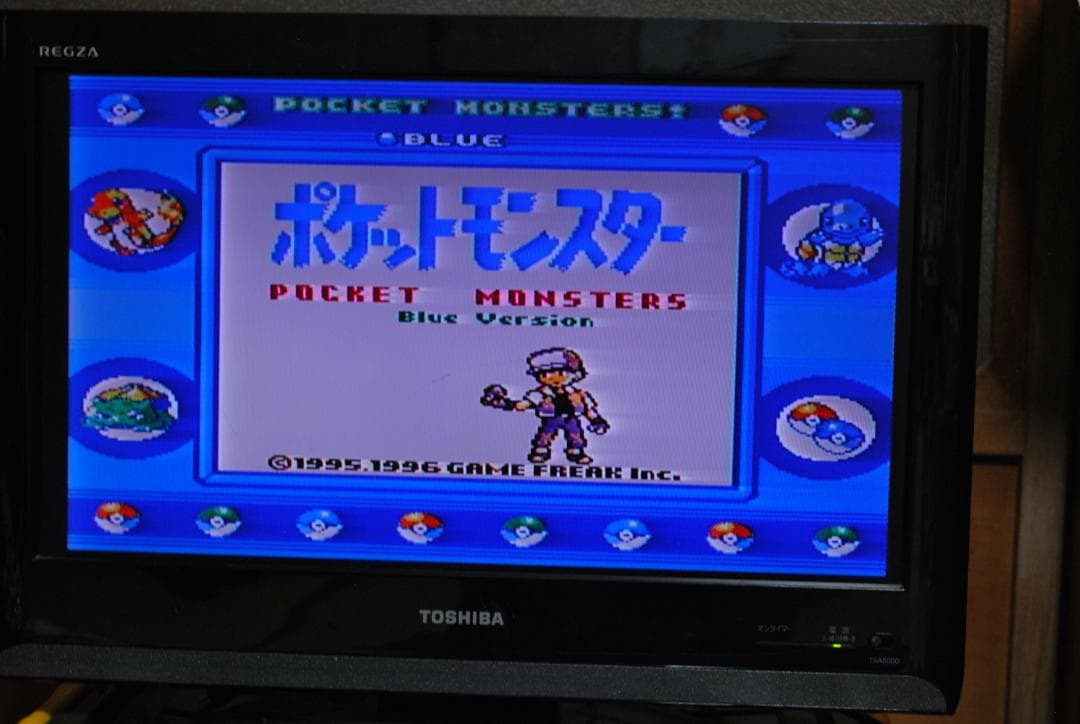 ファミコンソフト「ポケモンスター金銀赤青緑」中古5個動作品の出品