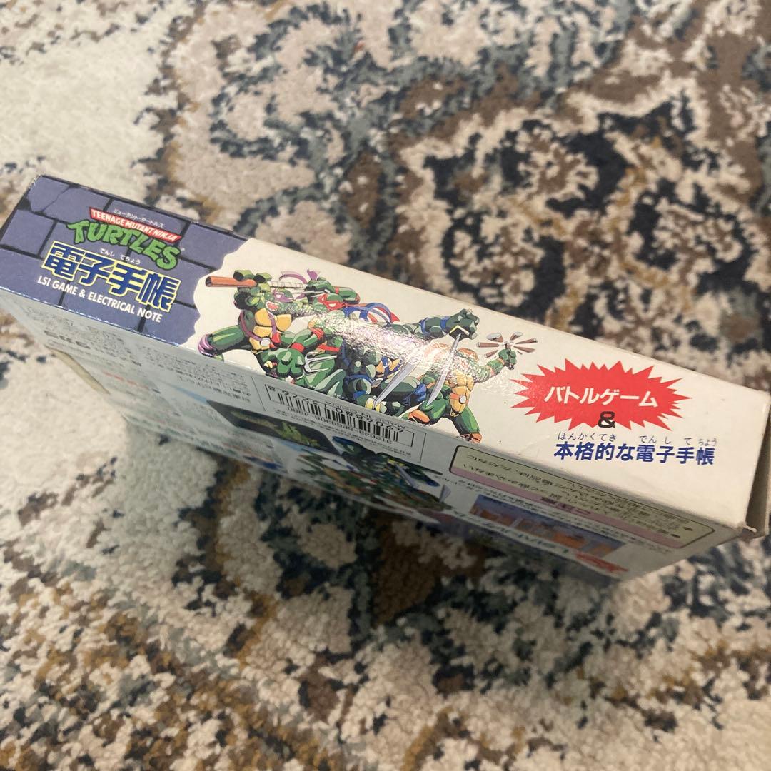ミュータントタートルズ 電子手帳 LSI 動作品 箱、取説付き 平成レトロ
