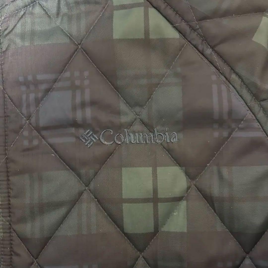 コロンビア hooded puffer jacket チェック キルティング S - メルカリ