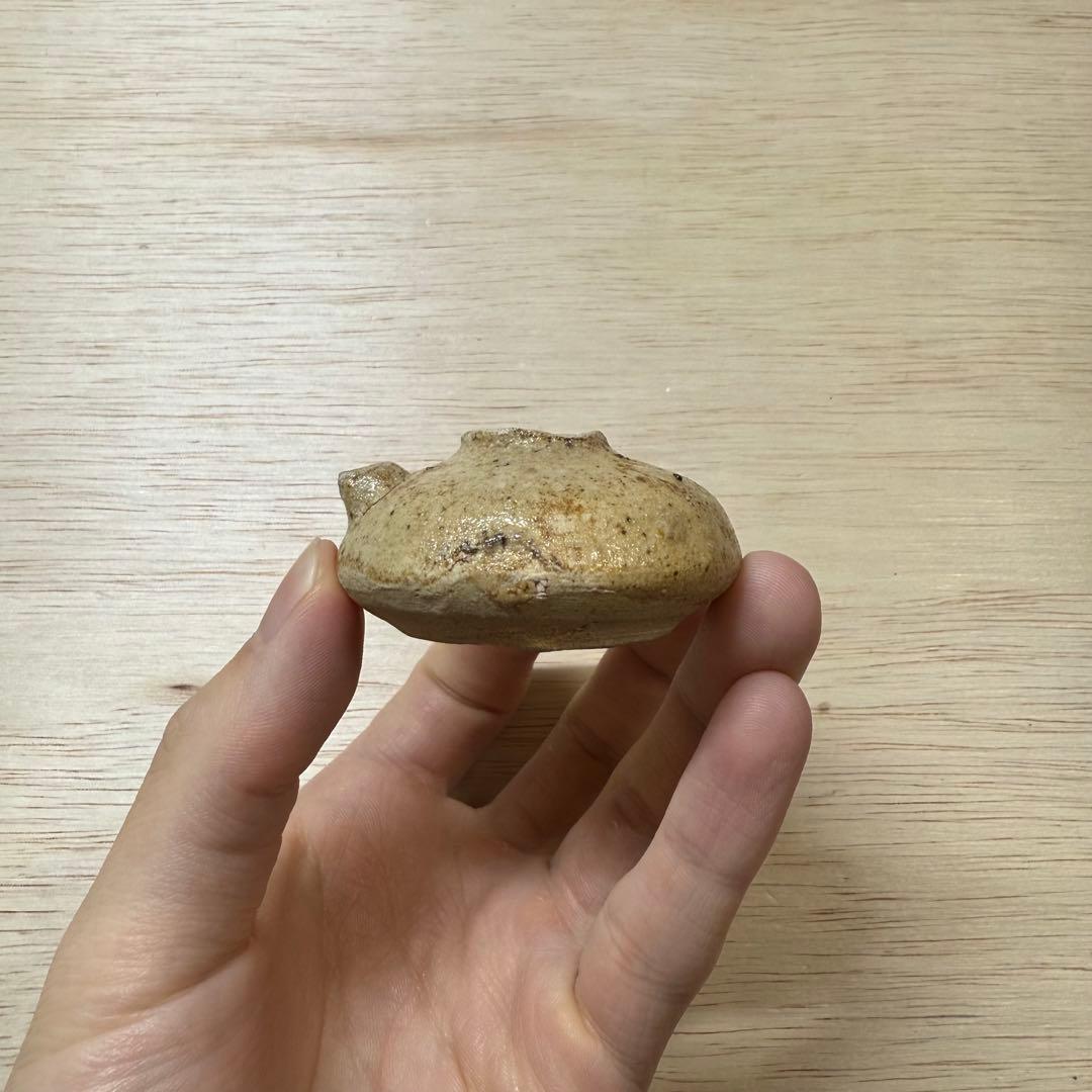 古瀬戸 水滴 灰釉 室町時代 茶入 茶道具 黄瀬戸 油揚手 古美術 骨董