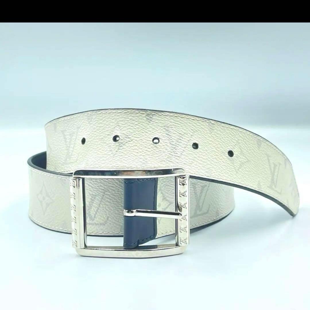 ルイヴィトン M0003 サンチュール リヴェルソ 95/38 ベルト 白