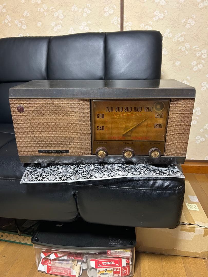 レトロ真空管ラジオ　中古現状品　レア SHARP 真空管ラジオ 5P-26型 昭和レトロジャンク(D166) - メルカリ