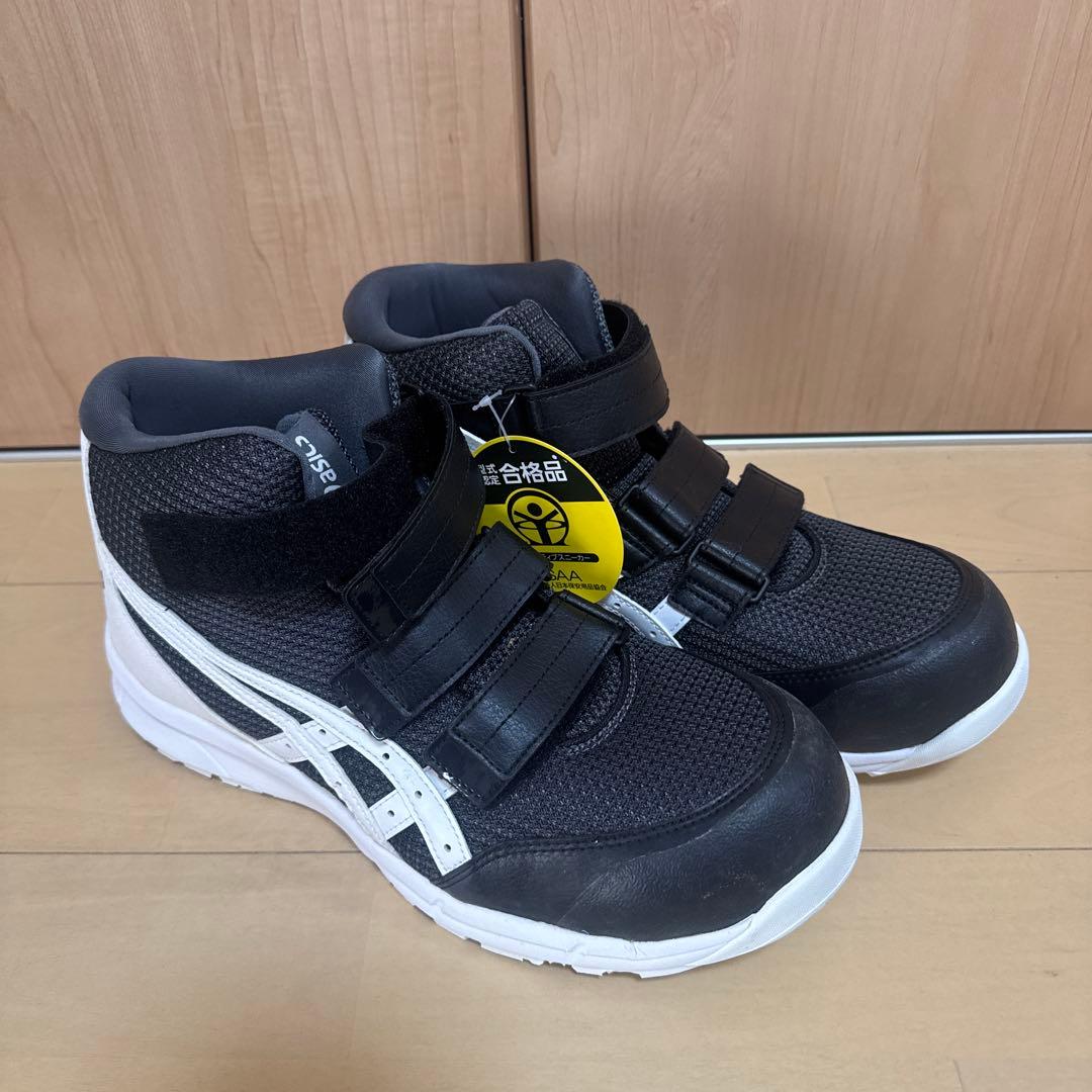 ASICS 安全靴 ベルクロ式 ブラック/ホワイト 楽天市場】アシックス 安全靴 asics 1271A030 ウィンジョブ CP304 BOA