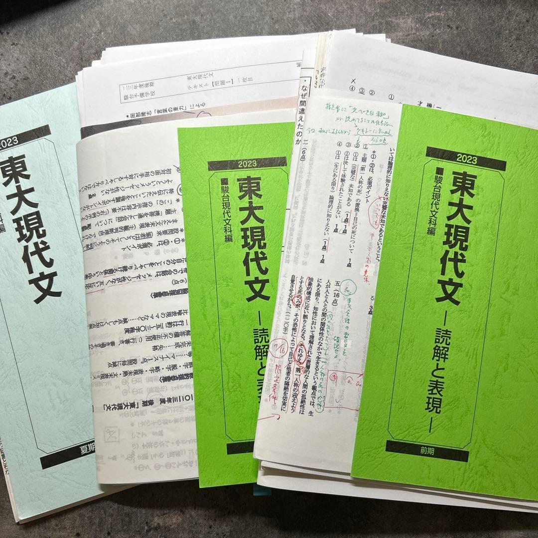 駿台 東大現代文 前期、夏期、後期 中野芳樹 - メルカリ