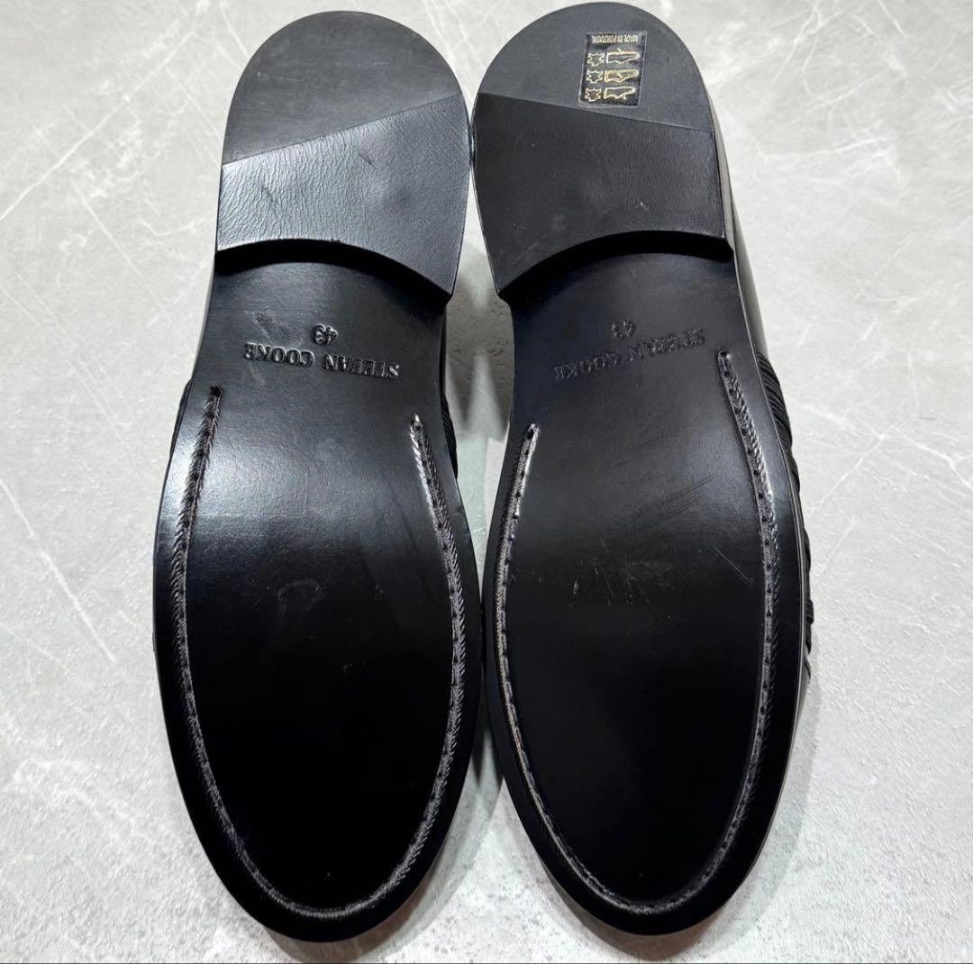 STEFAN COOKE】BLACK ELASTIC BIKER 43 - メルカリ