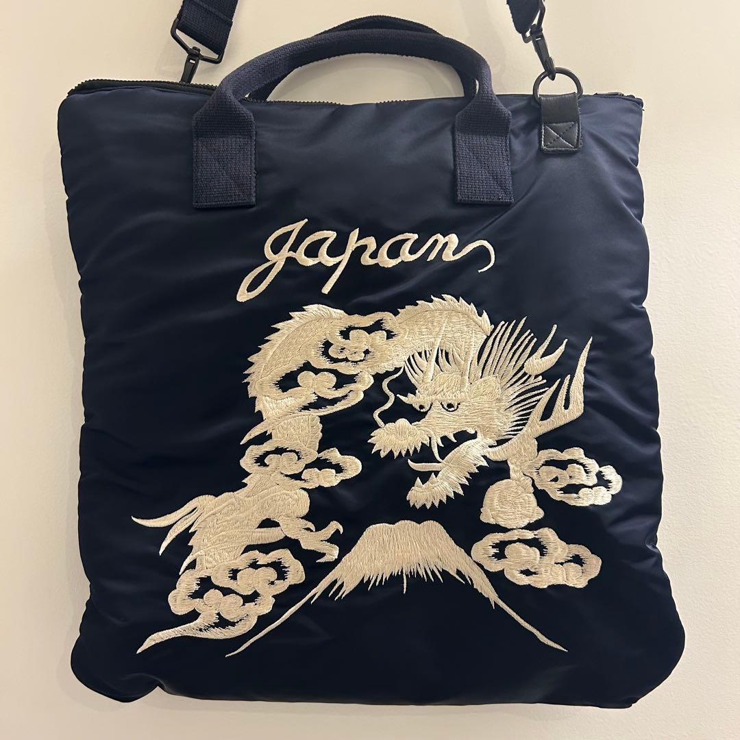 テーラー東洋 ビームスボーイ 刺繍 ヘルメットバッグ ネイビー - メルカリ